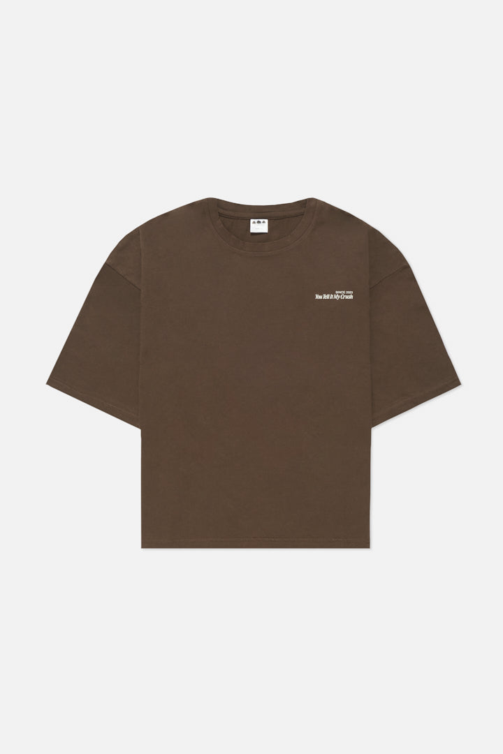 T-shirt marrone - Dillo tu alla mia crush