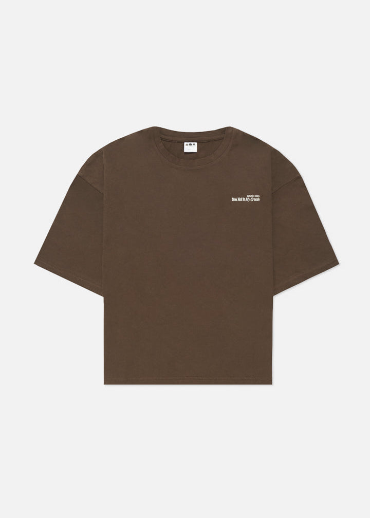 Brown T-shirt - Tell my crush