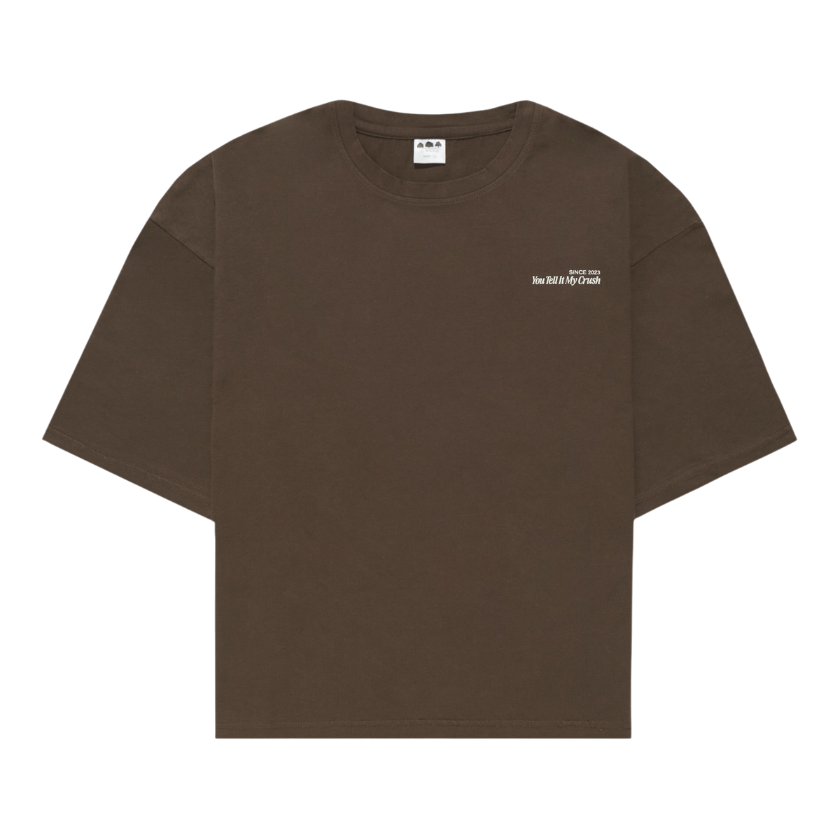 T-shirt marrone - Dillo tu alla mia crush
