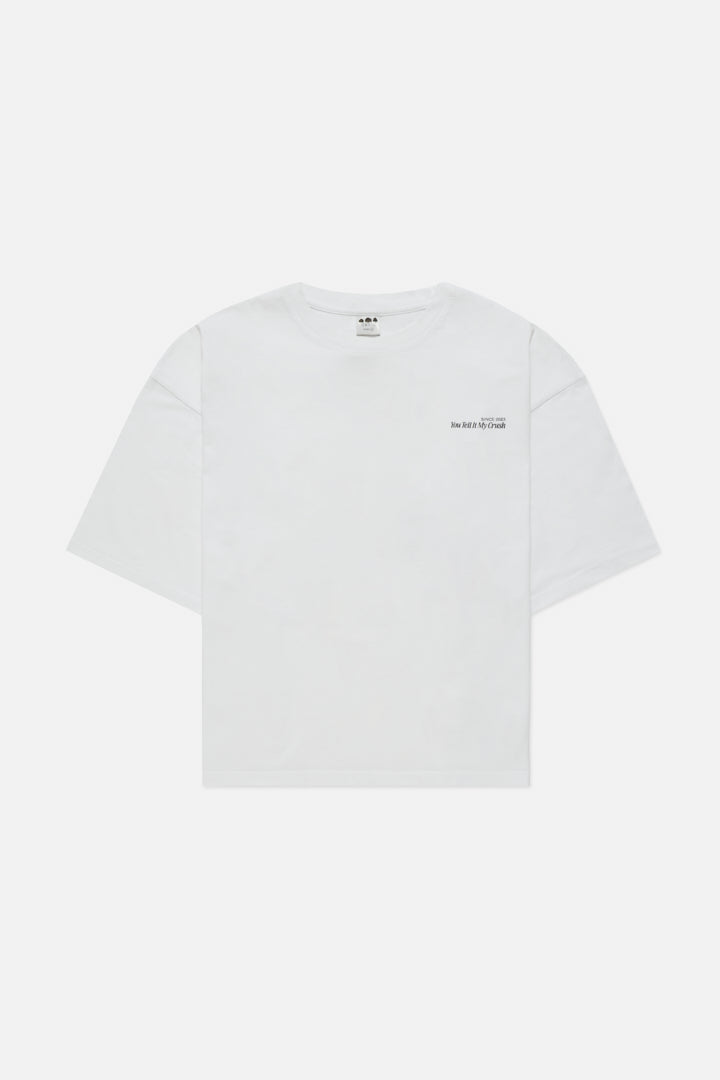 T-shirt bianca - Dillo tu alla mia crush
