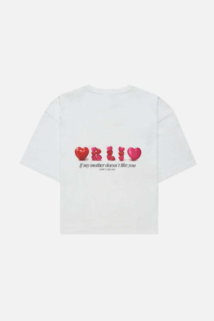 T-shirt bianca - Dillo tu alla mia crush